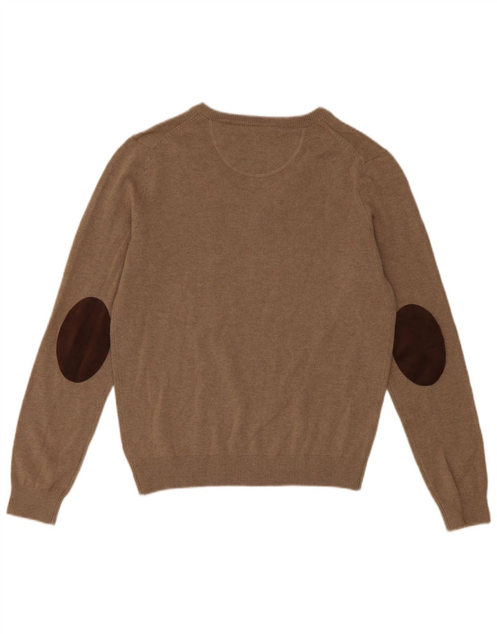 Boggi Jersey Con Cuello En V De Lana Beige Small Hombre
