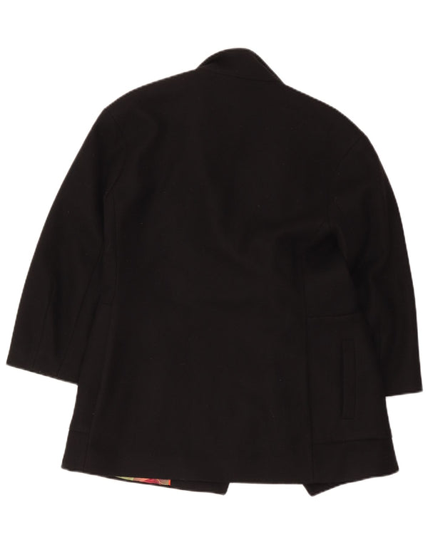 Ted Baker Womens Oversized Åben overfrakke Størrelse 1 XS Sort