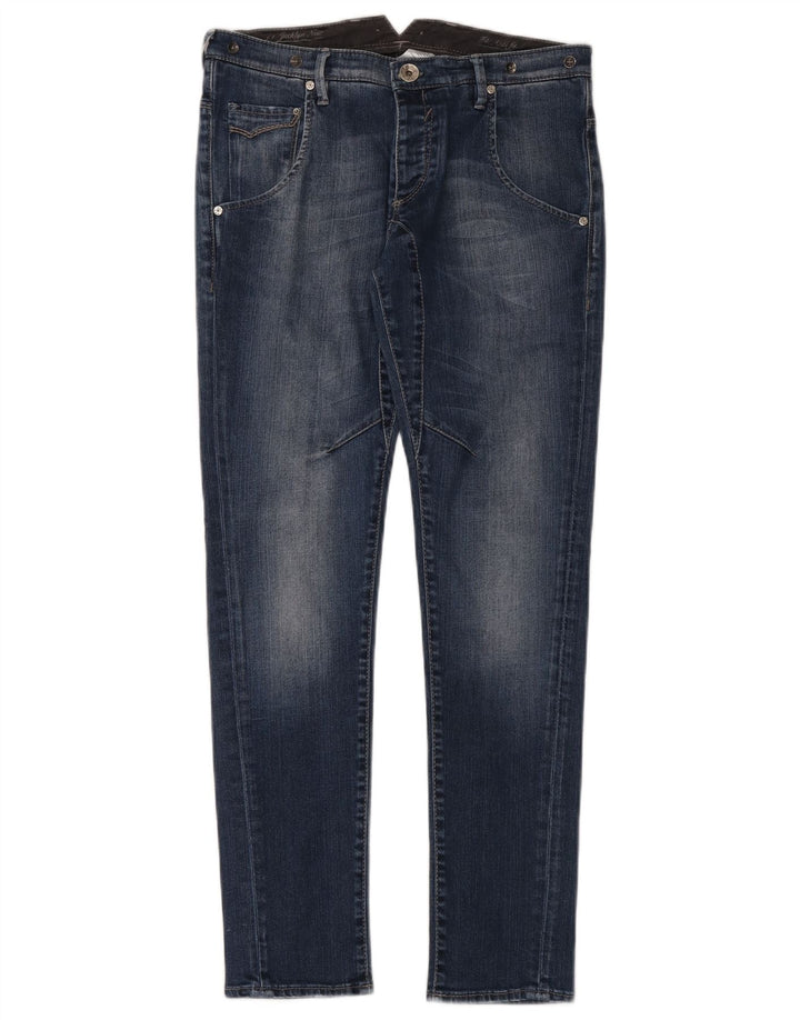 Gas Womens Slim Jeans W26 L30 Blue Cotton