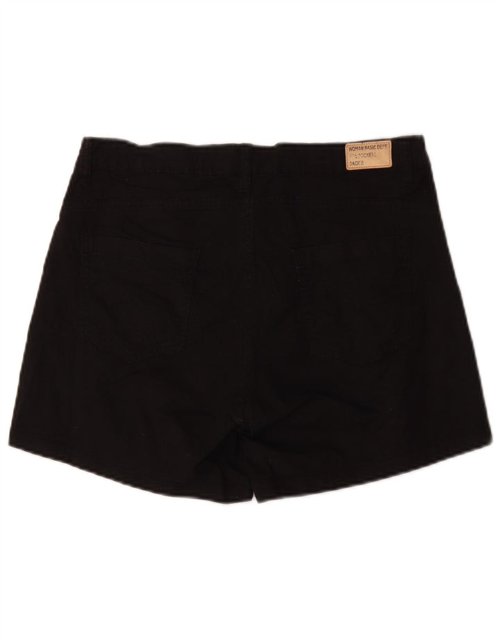 Dack's Womens High Waist Casual Shorts IT 44 Medium W32 Black Cotton
