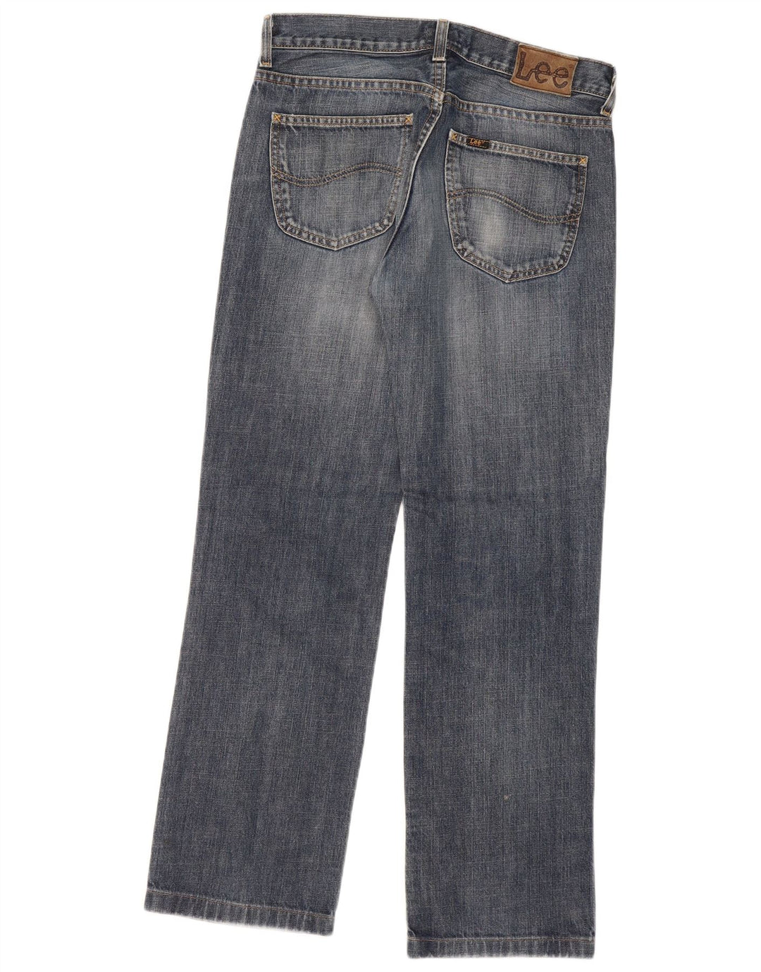 LEE Mens Seattle Straight Jeans W33 L31  Blue Cotton