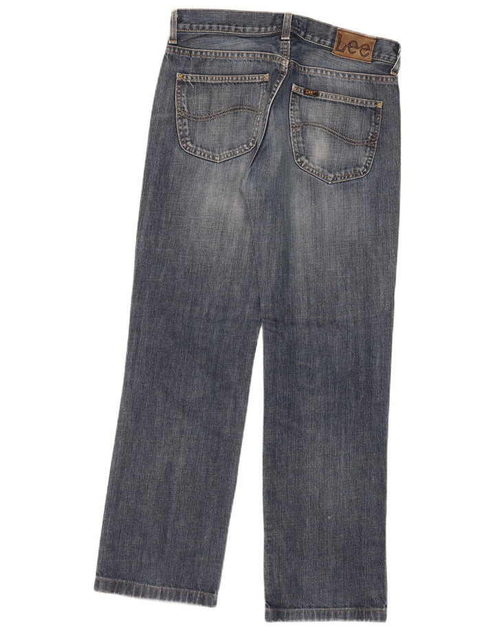 LEE Mens Seattle Straight Jeans W33 L31  Blue Cotton