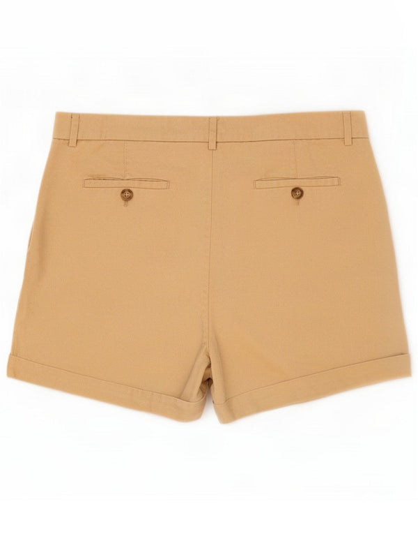 Marks & Spencer Chino Shorts til kvinder UK 16 Large W36 Beige Lyocell