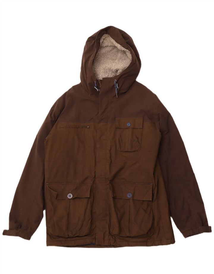 HELLY HANSEN Herre Hættejakke UK 42 XL Brun Polyester