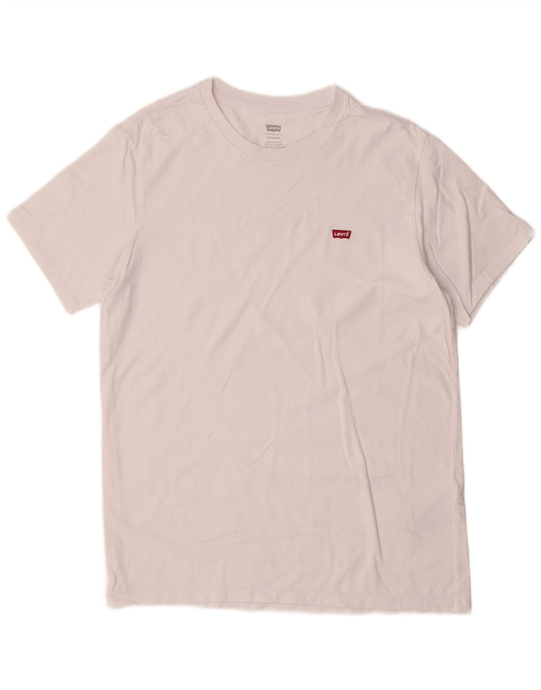 Levi's Mens Standard T-Shirt Top Medium White Cotton