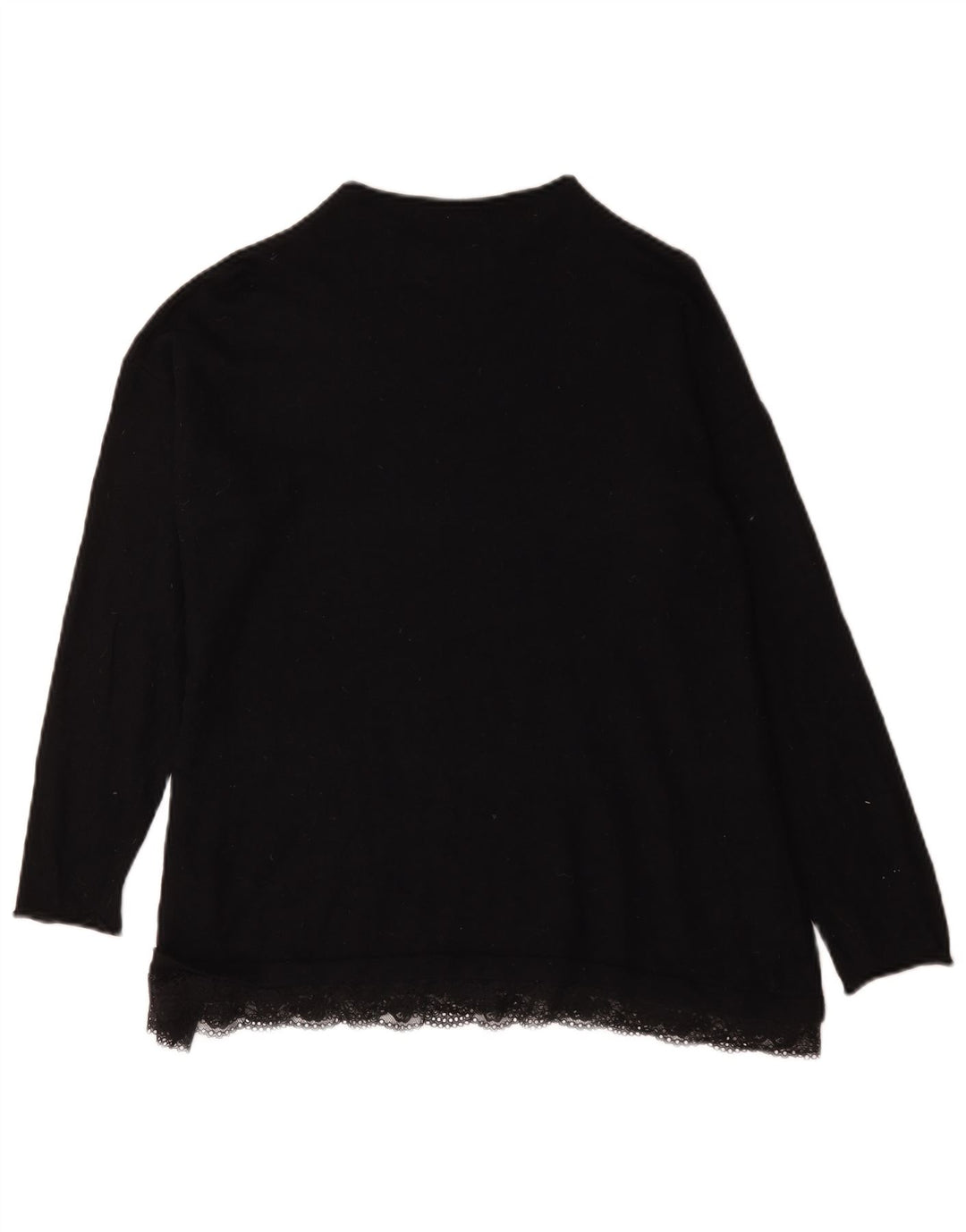 Marks & Spencer Womens Turtle Neck Jumper Sweater UK 14 Large Black