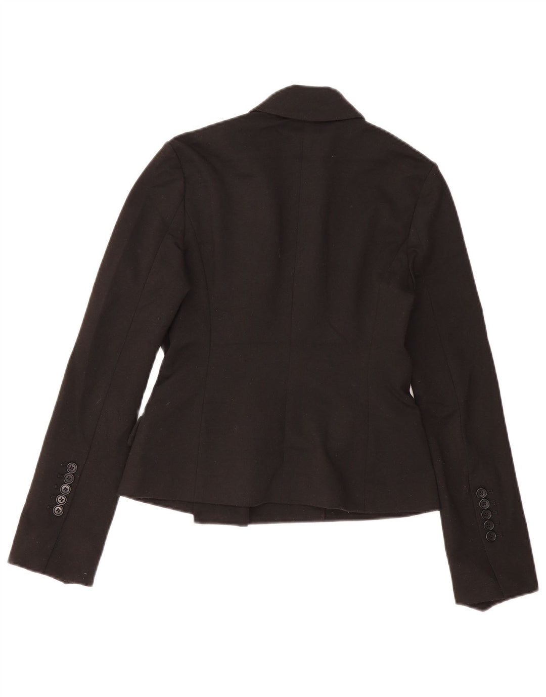 BCBGMAXAZRIA Womens Double Breasted Blazer Jacket UK 6 XS Black Polyester