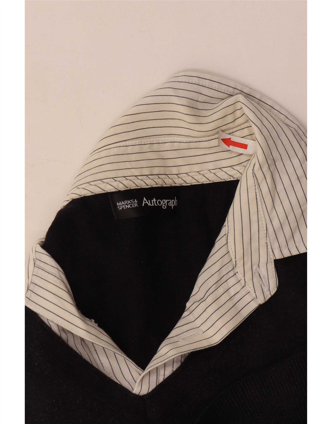 Marks & Spencer Mens Autograph V-Neck Jumper Sweater Small Black