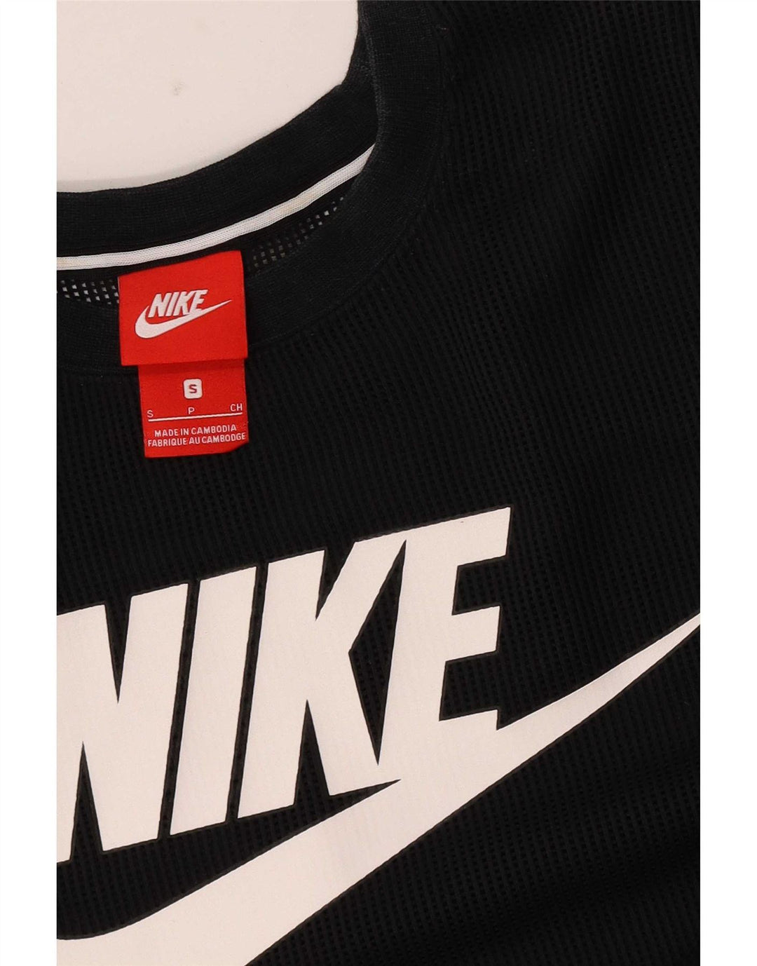 Nike Herren Graphic Vest Top Small Schwarz Nadelstreifen