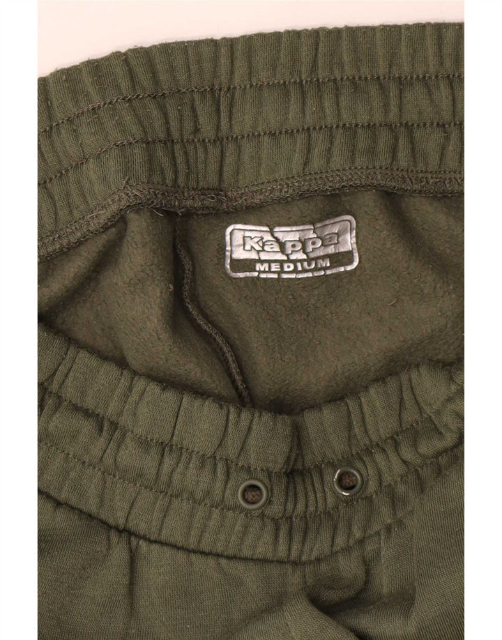 Kappa Mens Graphic Tracksuit Trousers Joggers Medium Khaki Cotton