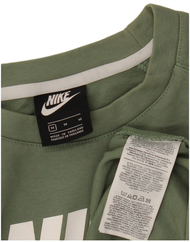 Nike Herre grafisk sweatshirt Jumper Medium Grøn Bomuld