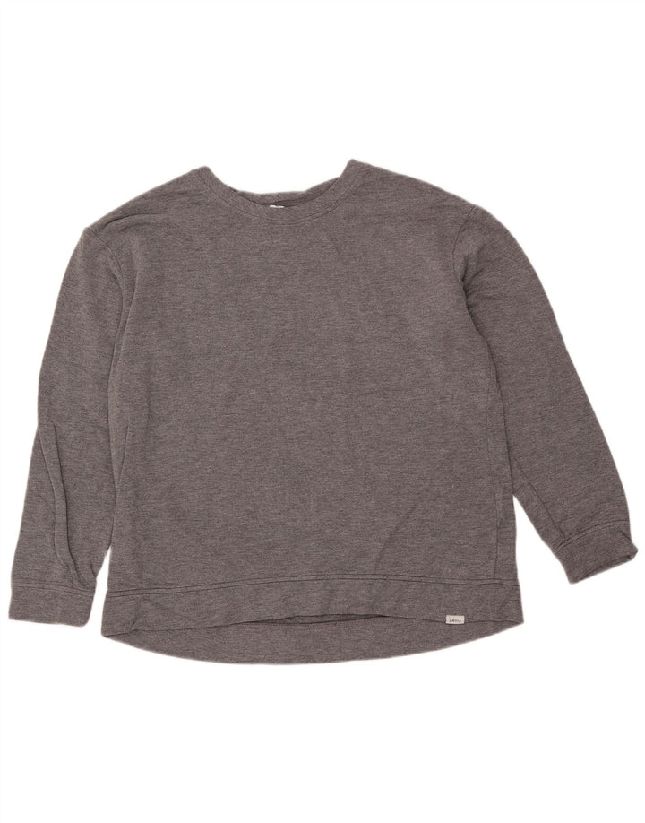 Orvis Womens Sweatshirt Jumper UK 14 Medium Grey Modal