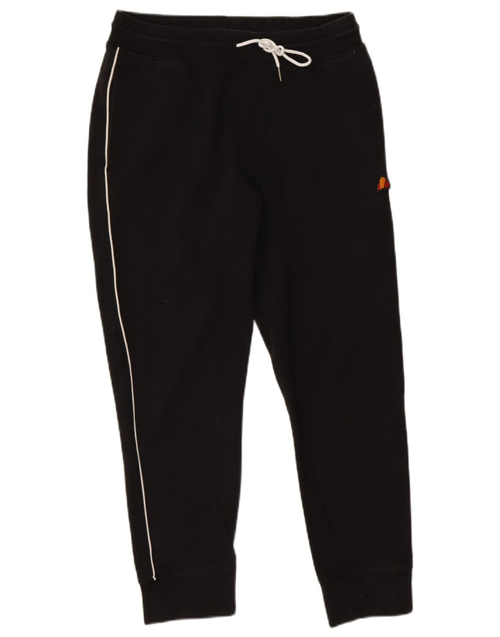 Ellesse Mens Tracksuit Trousers Joggers Medium  Black Cotton