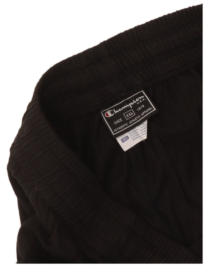 Champion Mens Sport Shorts 2XL  Black Cotton