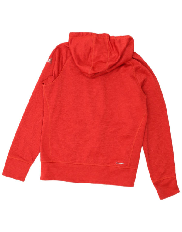 Adidas Sweat à capuche zippé pour femme Wolves Basketball UK 12/14 Rouge moyen