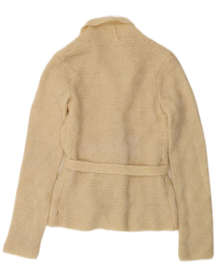 Vintage Womens Cardigan Sweater UK 14 Medium Beige