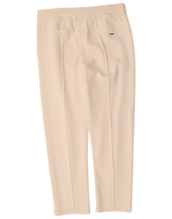 Hugo Boss Mens Slim Casual Trousers Large W36 L30 Beige Cotton