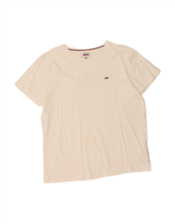 Camiseta masculina TOMMY HILFIGER XL algodão branco