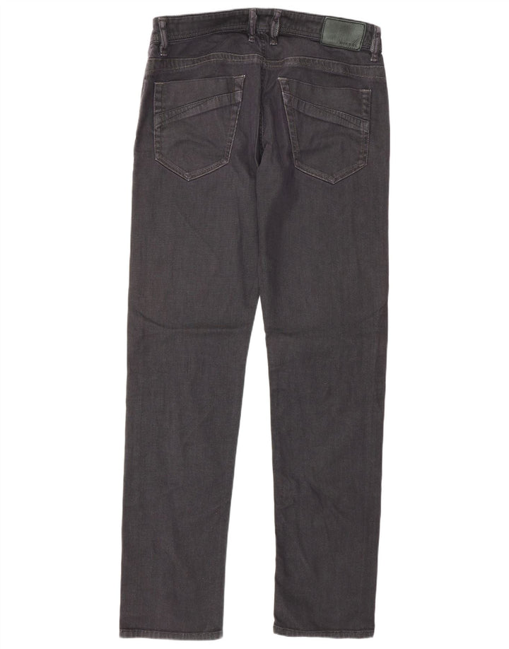 Diesel Mens Bhetto Stretch Straight Jeans W33 L34 Black Cotton