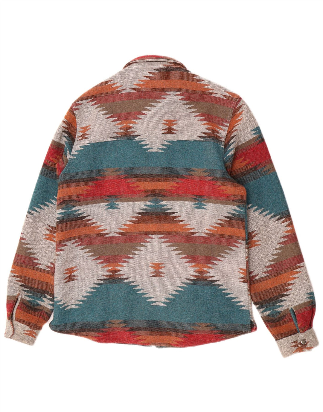 Vintage Womens Overshirt Shirt UK 18 XL Multicoloured Geometric Polyester