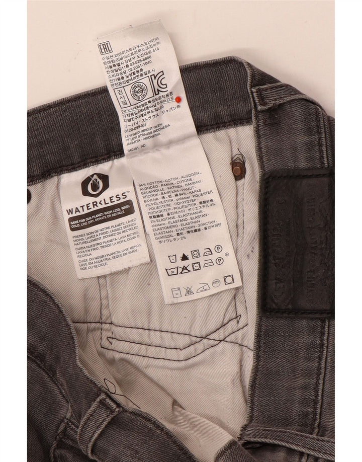 Levi's Straight Jeans til mænd W34 L30 Grå bomuld
