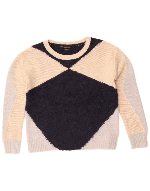Sweter damski Massimo Dutti z dekoltem w łódkę, UK 10, mały, wielokolorowy