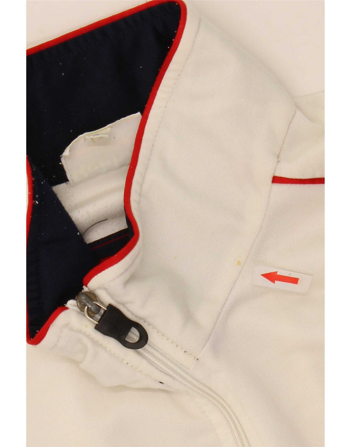 Reebok Mens Tracksuit Top Jacket Large White Colourblock Polyester