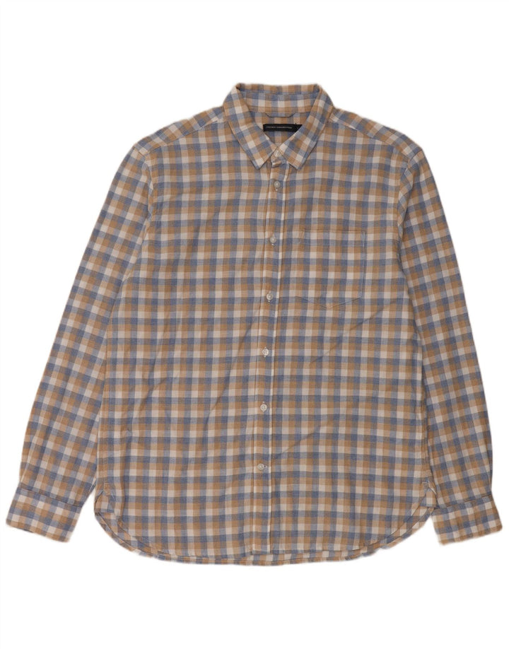 Camicia da uomo French Connection Grande cotone a quadri multicolore