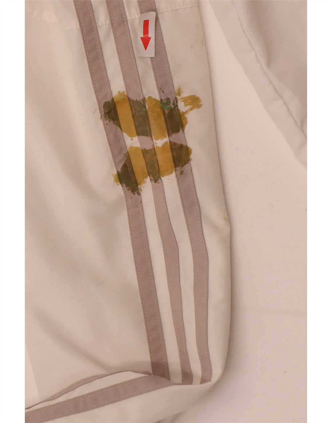 Adidas Mens Graphic Tracksuit Top Jacket Large White Colourblock Polyester