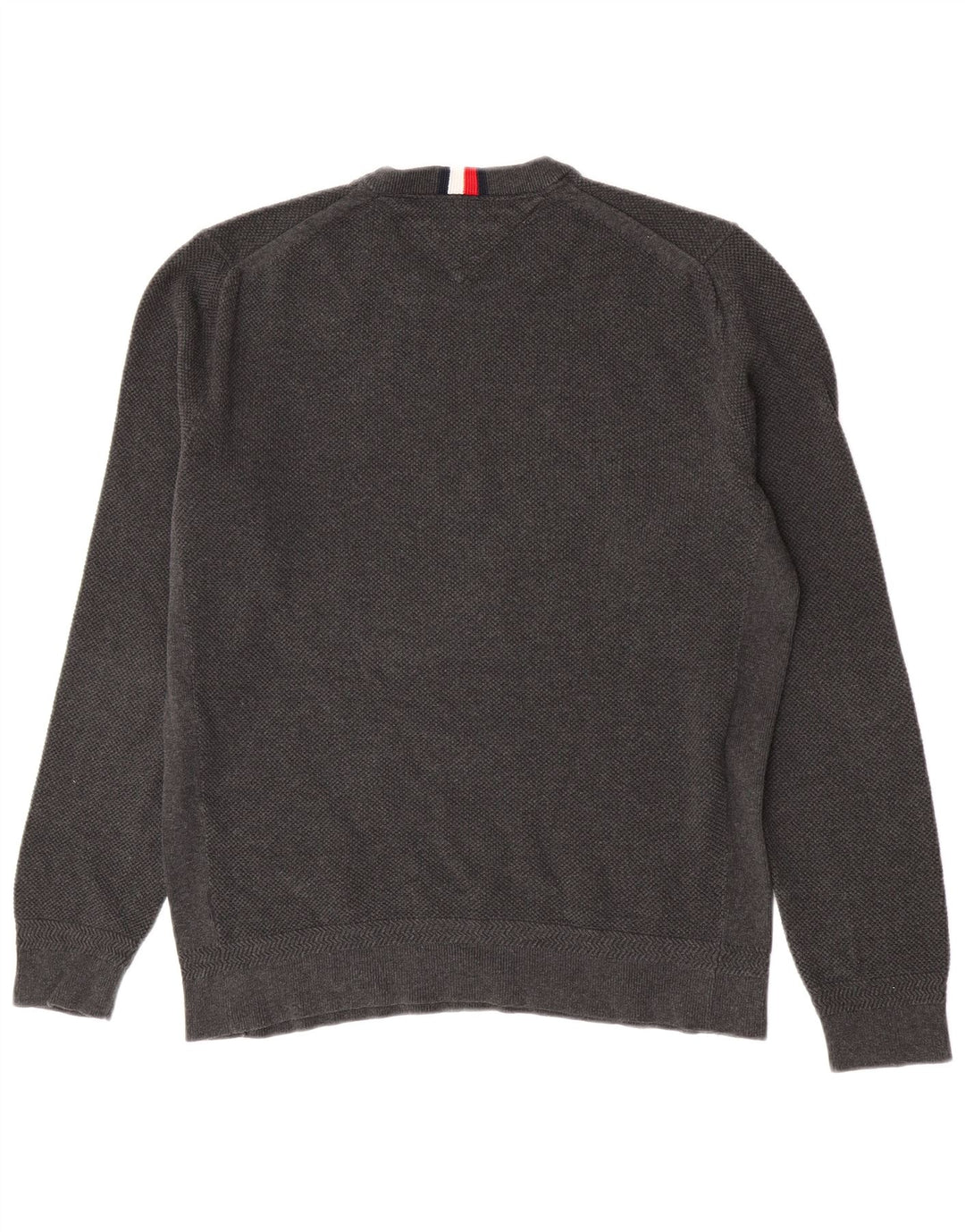 Tommy Hilfiger Mens Crew Neck Jumper XL Grey Cotton