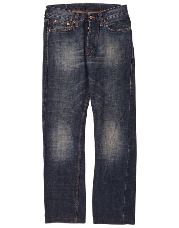 Casucci Mens Straight Jeans W32 L31 Blue Cotton