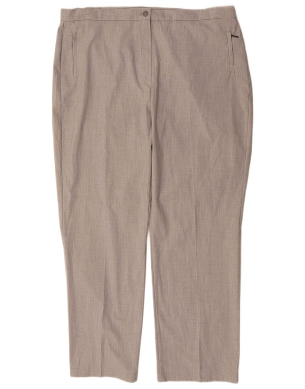 Marks & Spencer Damen Gerade Freizeithose UK 18 XL W36 L29 Grau