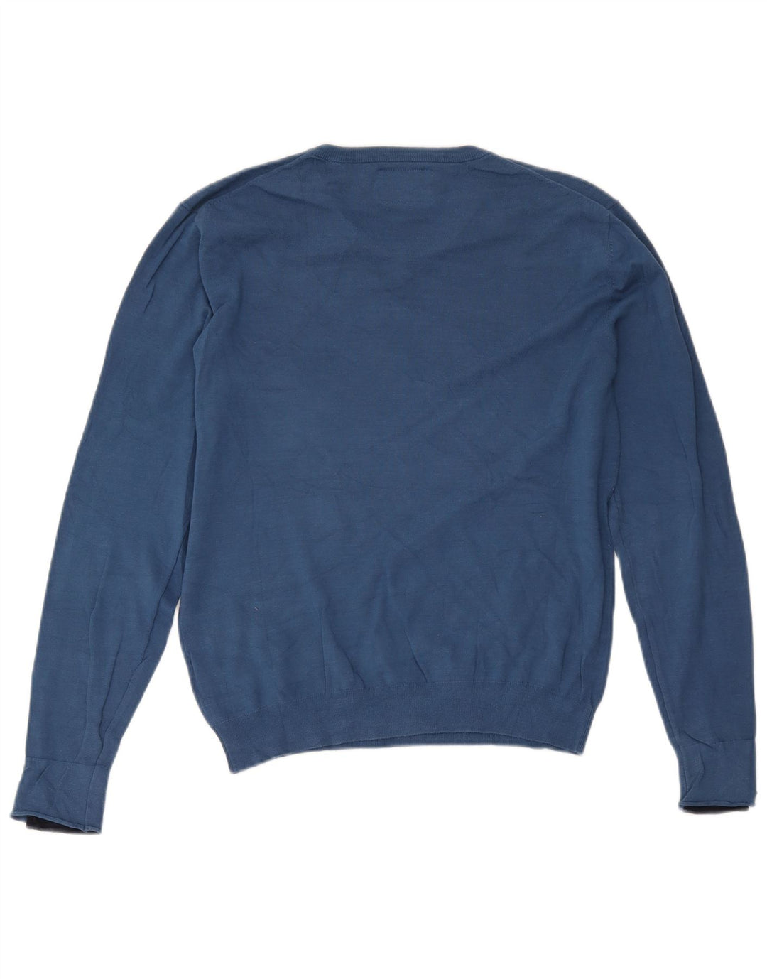 Guess Herre V-hals sweater Stor blå bomuld