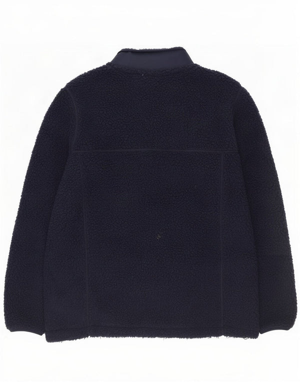 Crew Clothing Mens Fleece Jacket UK 42 XL Navy Blue Polyester