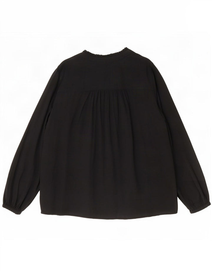 Marks & Spencer Blusa extragrande para mujer UK 46 Large Viscosa negra