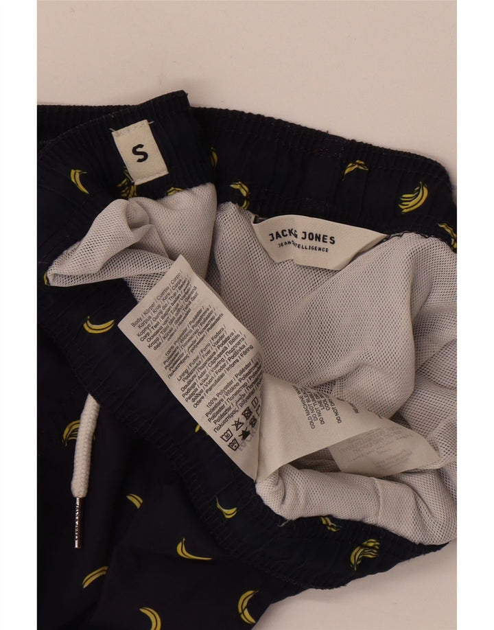 Jack & Jones Herre grafiske svømmeshorts Små marineblå polyester