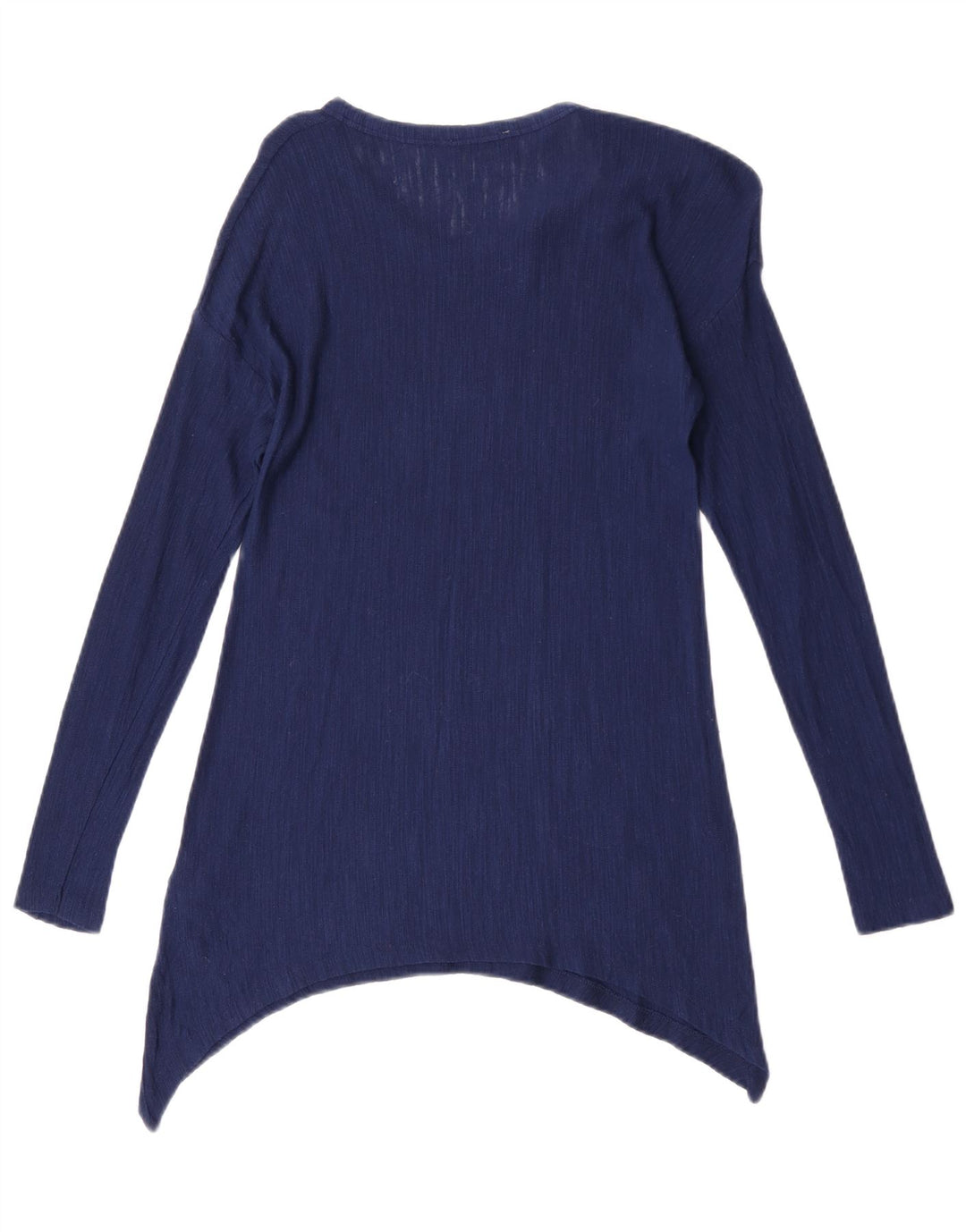 Zara Womens Asymmetric Tunic Top UK 10 Small Blue Viscose
