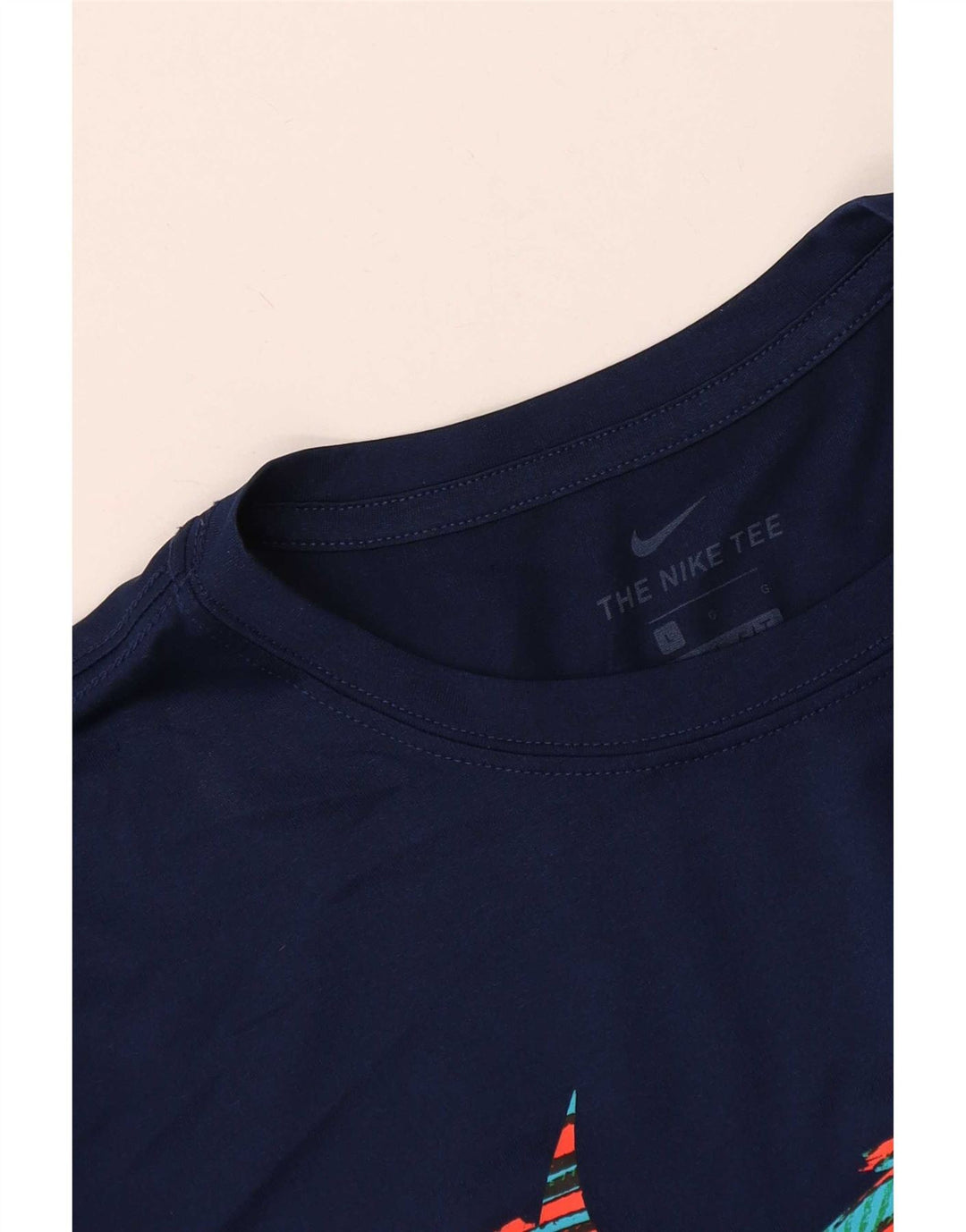 Nike Mens Dri Fit Graphic T-Shirt Top Large Navy Blue