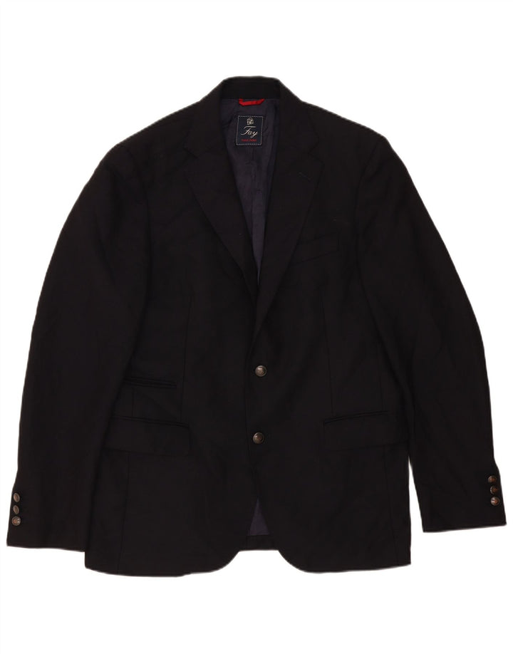 Giacca blazer da uomo a 2 bottoni Fay IT 52 XL blu navy