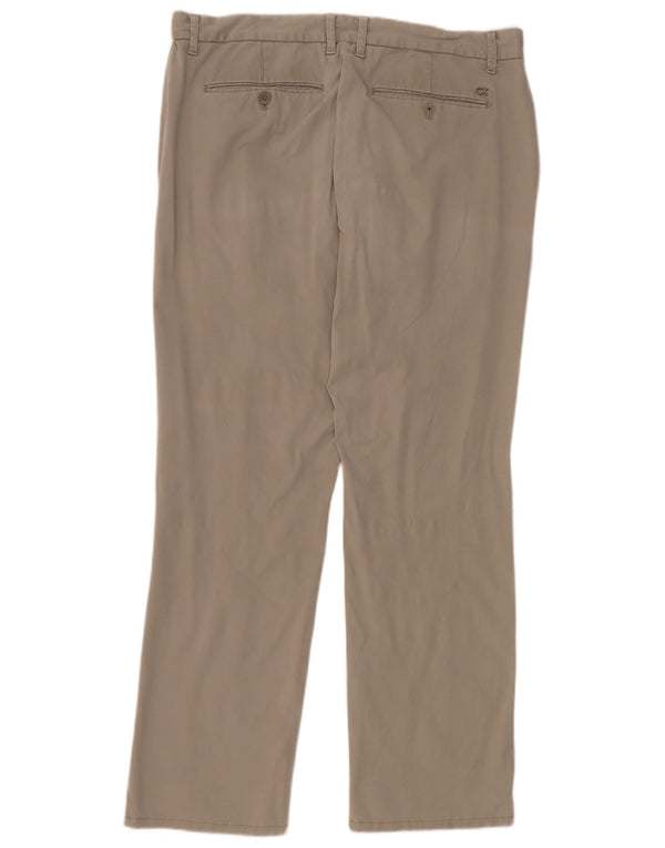 Calvin Klein Mens Straight Chino Trousers W36 L32 Grey