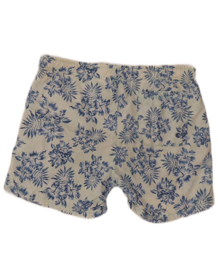 Maui and Sons Mens Swimming Shorts Medium  Blue Floral Polyamide