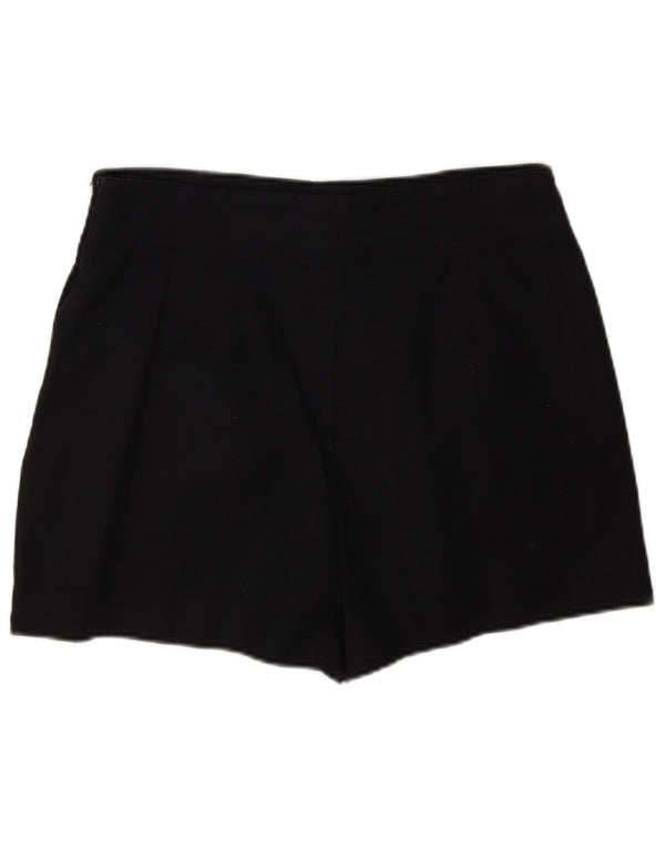 Zara Womens High Waist Hot Pants Large W30 Black Bomuld