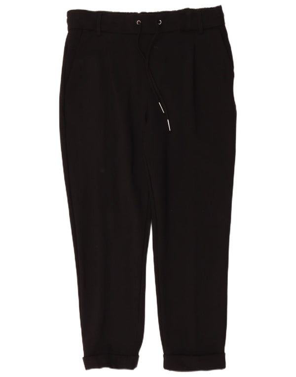 Benetton Mens Straight Chino Trousers Large W34 L27 Black Viscose