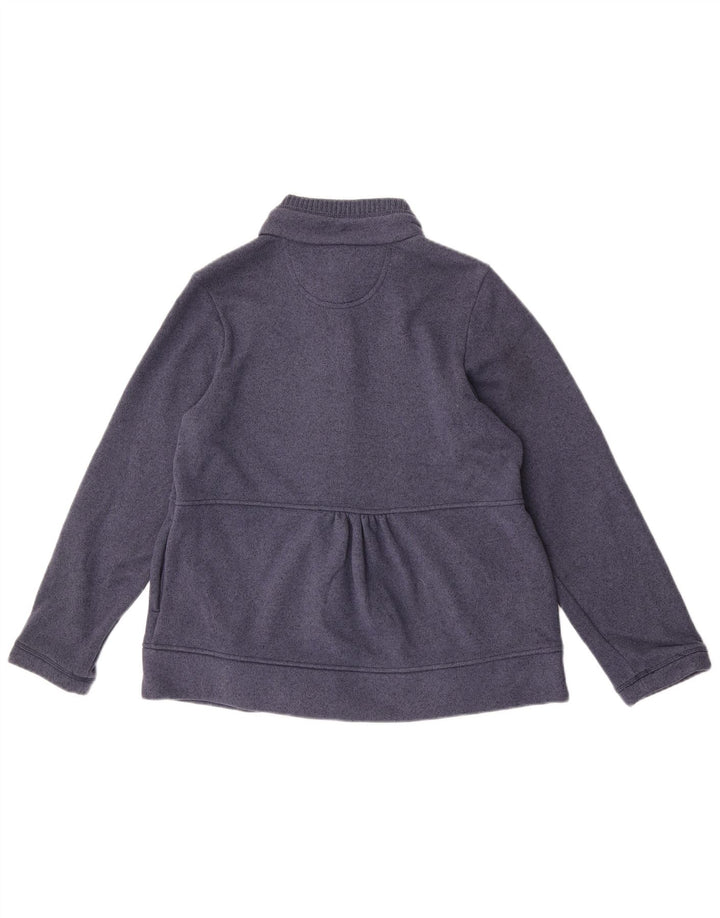 Marks & Spencer Womens Cardigan Sweater UK 12 Medium Navy Blue Polyester