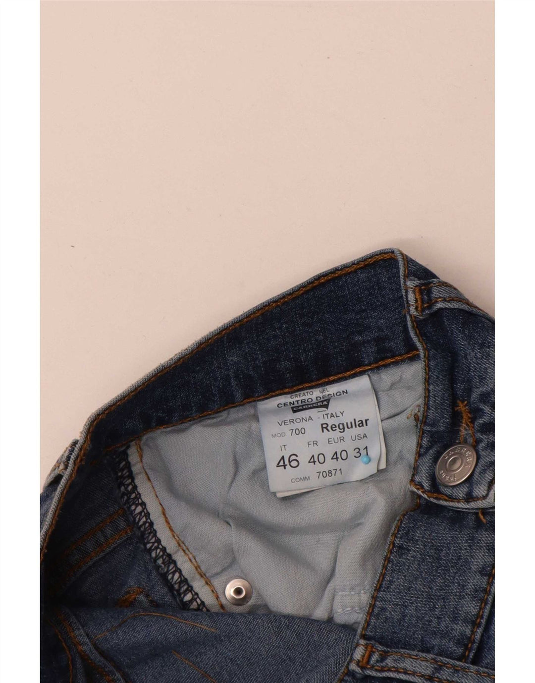 Carrera Mens 700 Regular Slim Jeans W31 L34 Blue Cotton