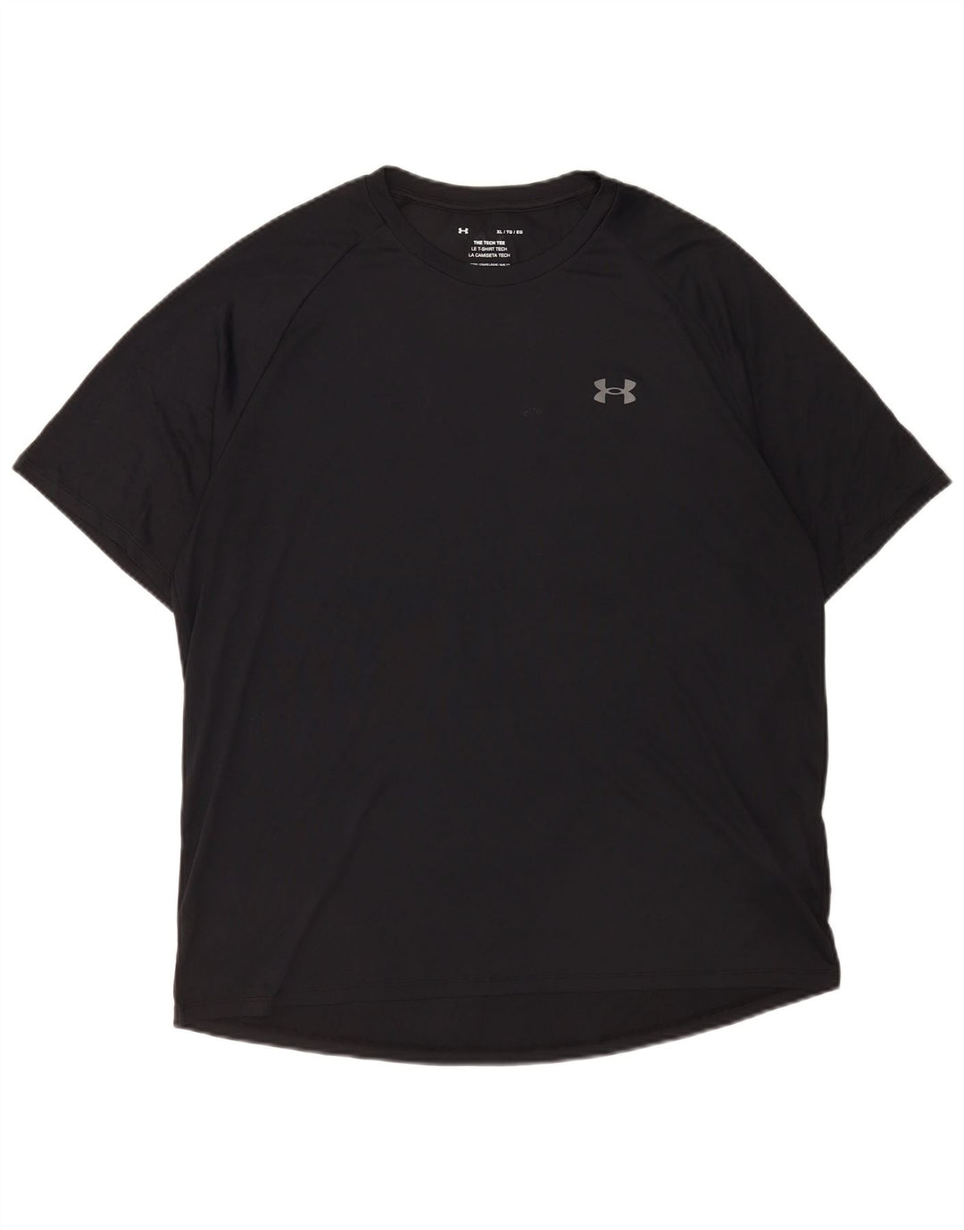 Under Armour Mens T-Shirt Top XL Black Polyester
