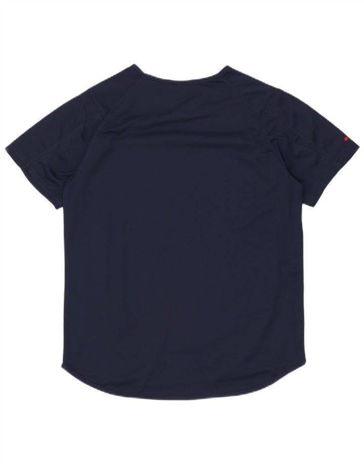 FILA Mens T-Shirt Top Small Navy Blue Polyester