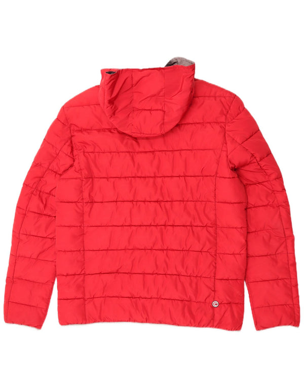 Утепленная куртка Colmar для мальчиков с капюшоном 15-16 лет, 2XL, красный полиэстер