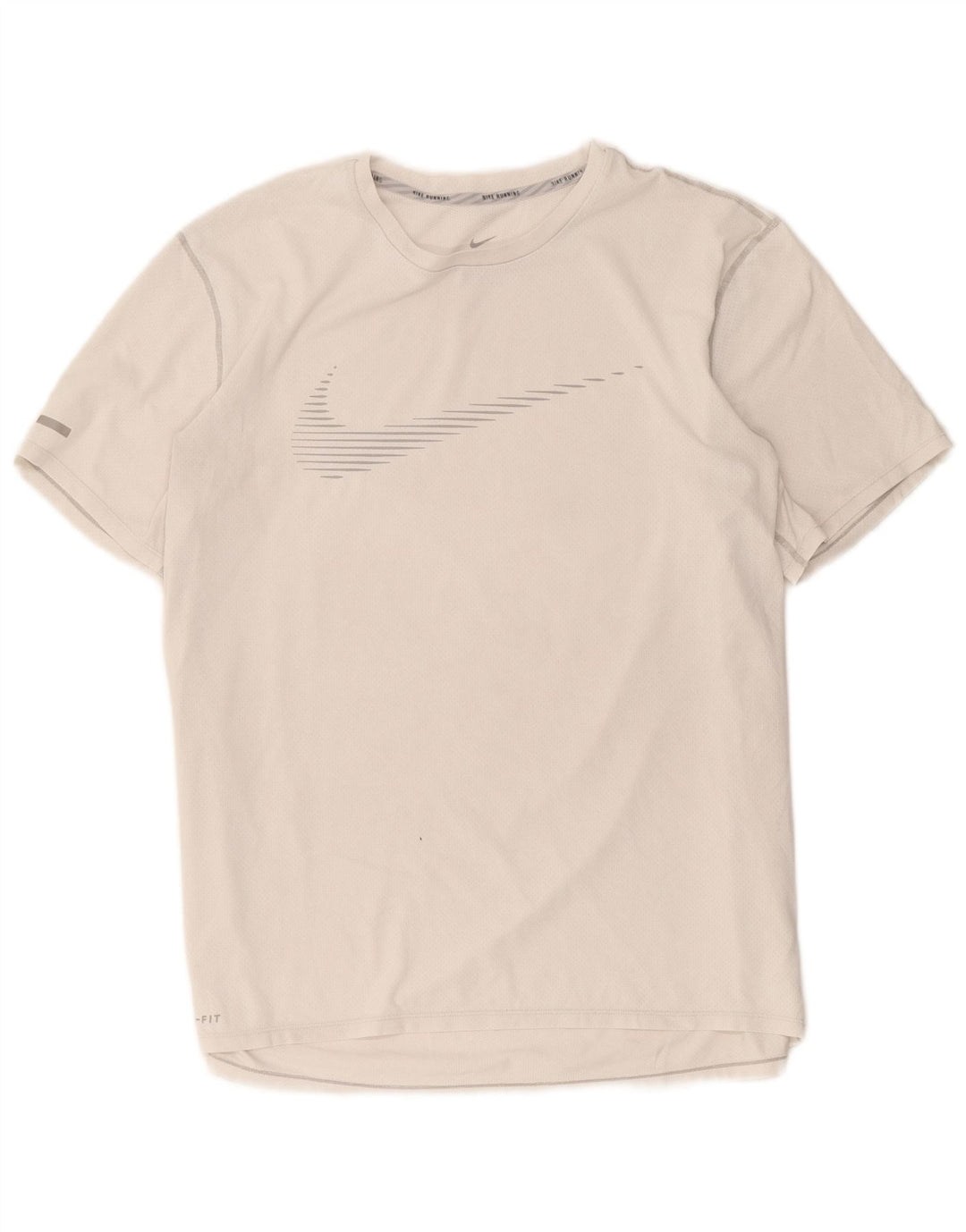 Nike Mens Dri Fit Graphic T-Shirt Top XL White Polyester