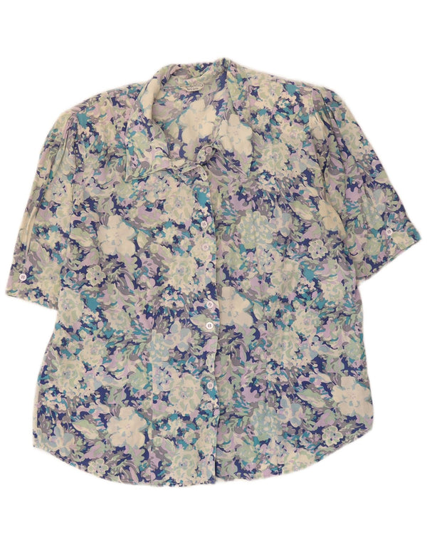 Diana Bentall's Womens Shirt Blouse UK 16 Large Multicoloured Floral